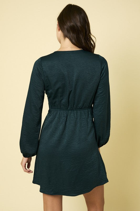 SIDE TWIST MINI DRESS
