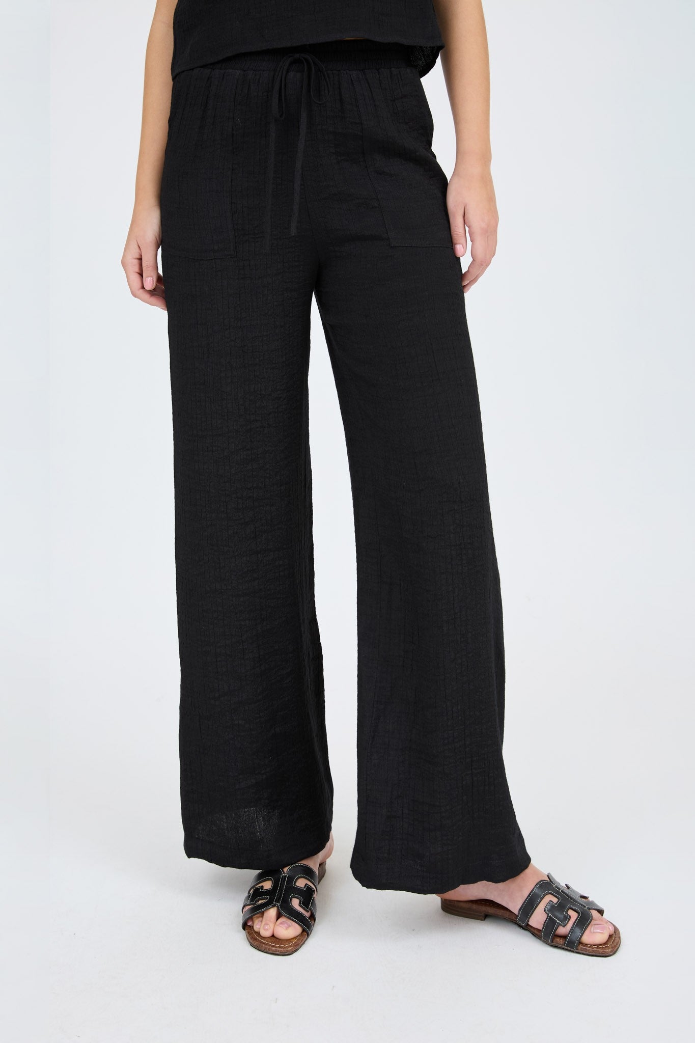 High Waist Drawstring Pants