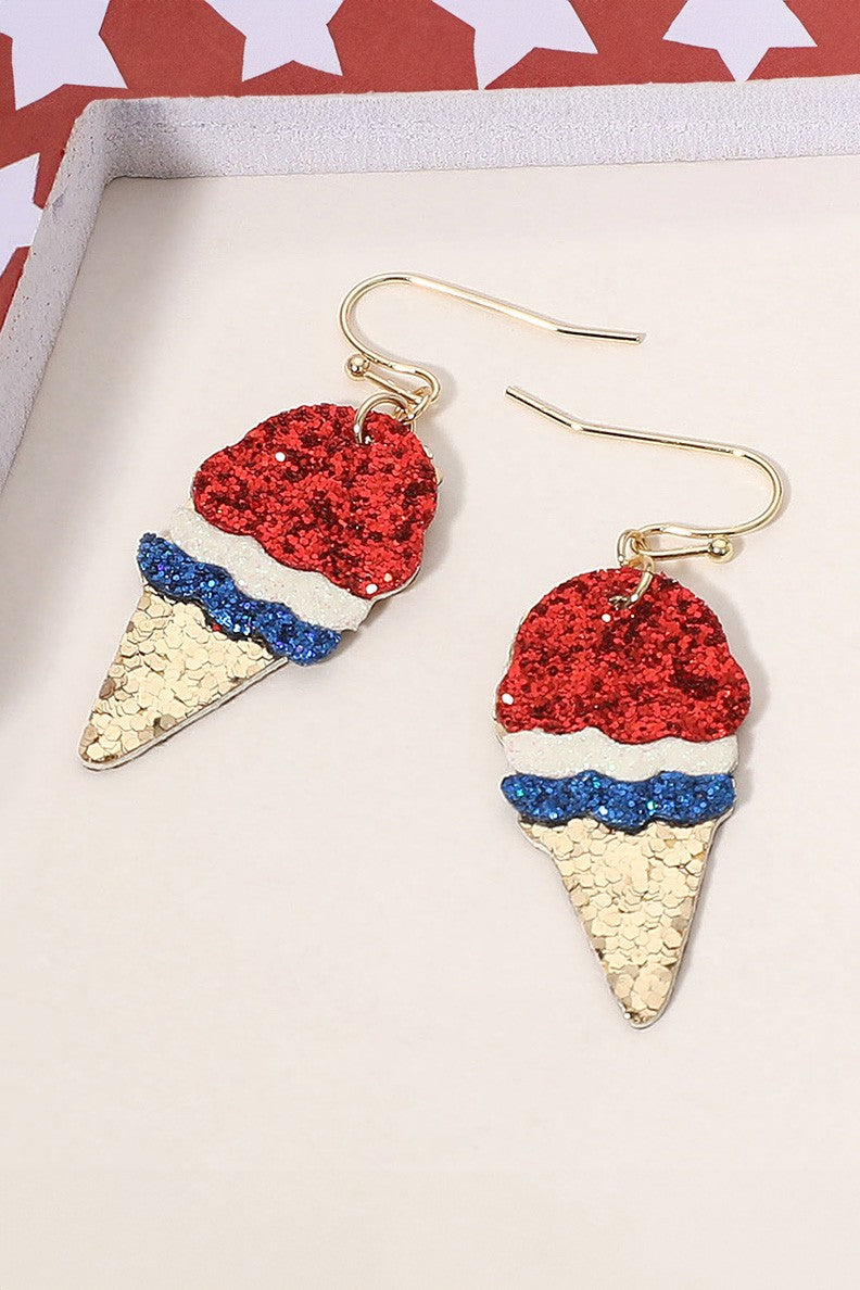 American Ice Cream Dangle Earrings