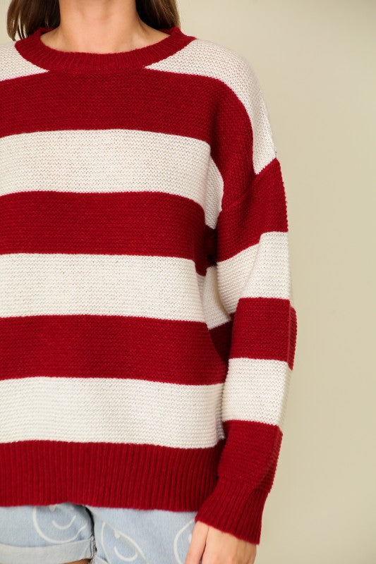 Striped Game Day Sweater