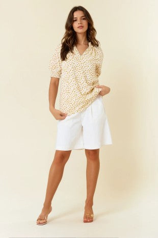 Jacquard Dot Blouse