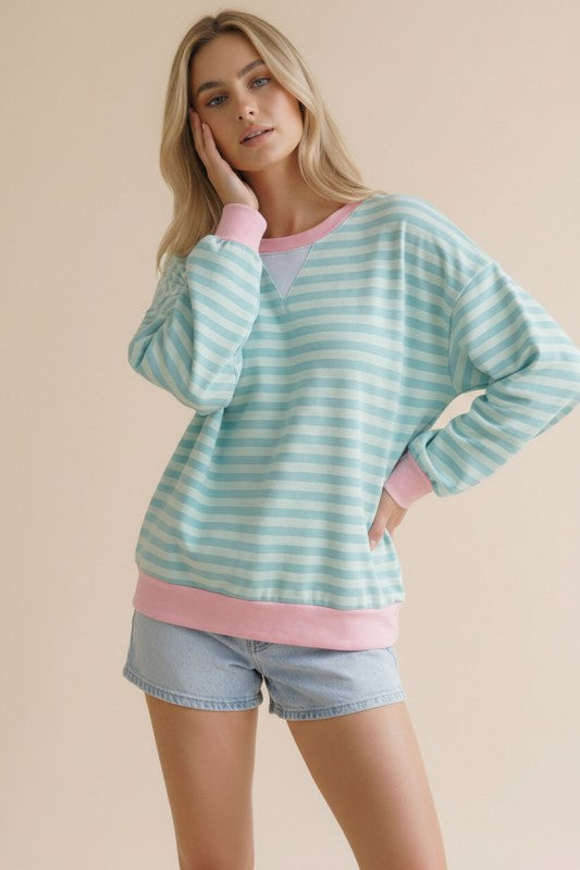 French Terry Pullover Top