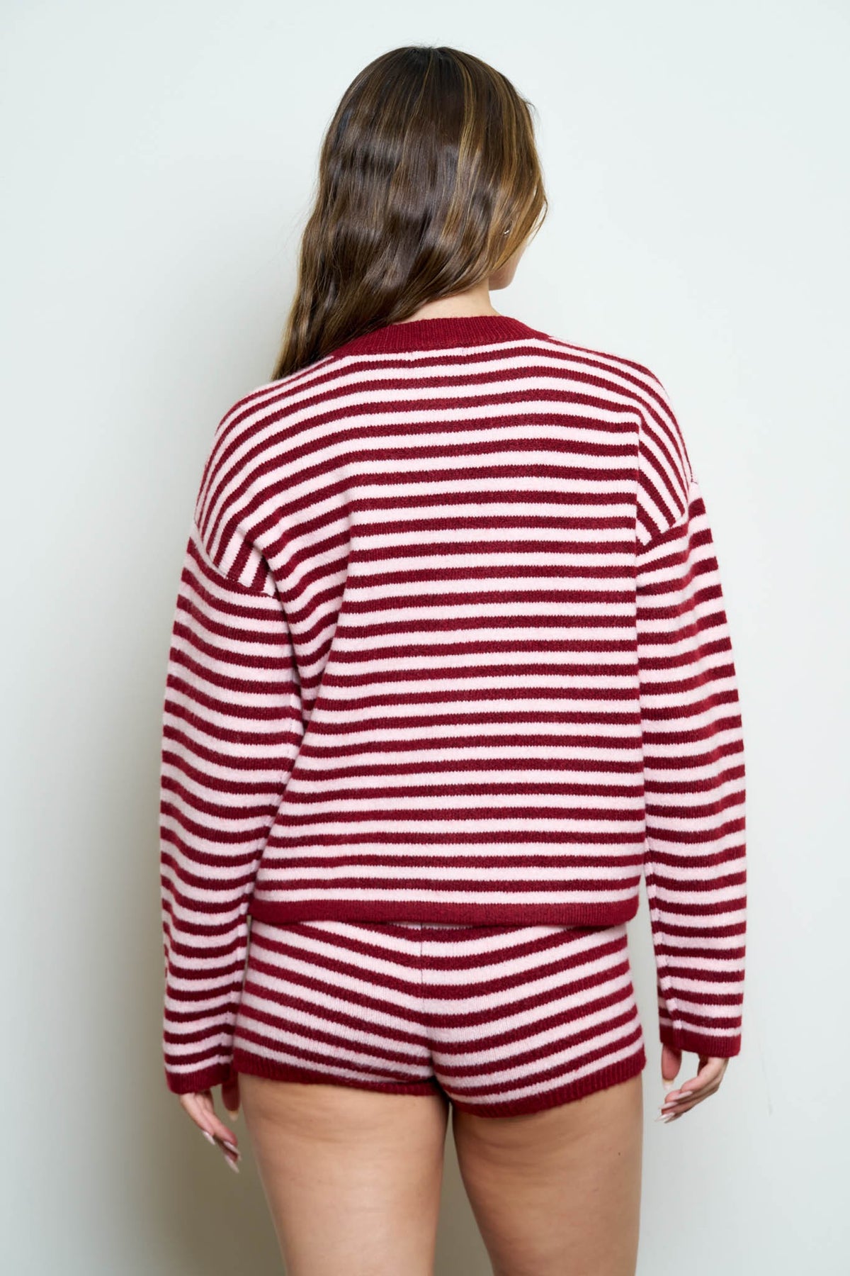 Button Down Contrast Cardigan