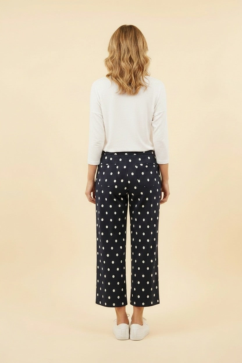 Polka Dot Wide Leg Pants