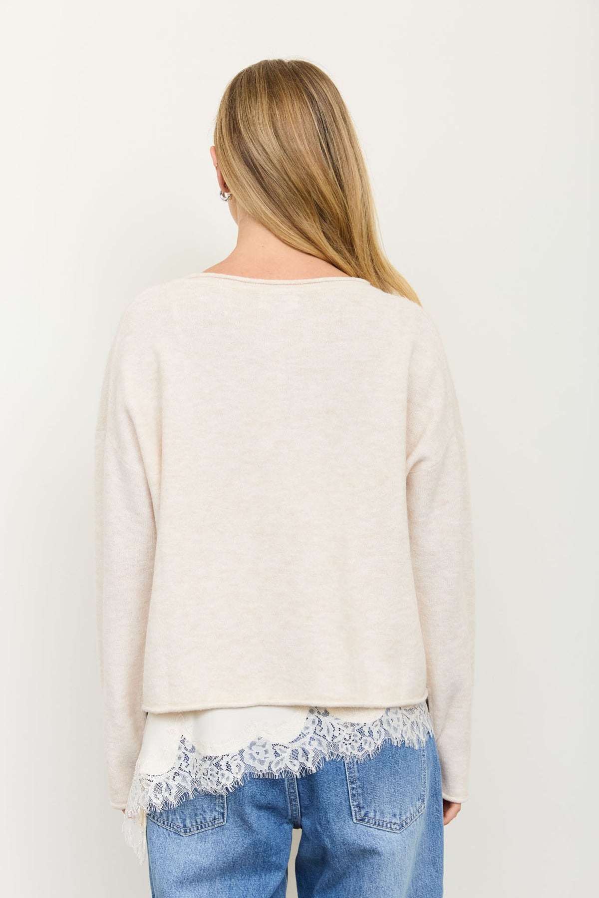 Center Seam Knit Sweater