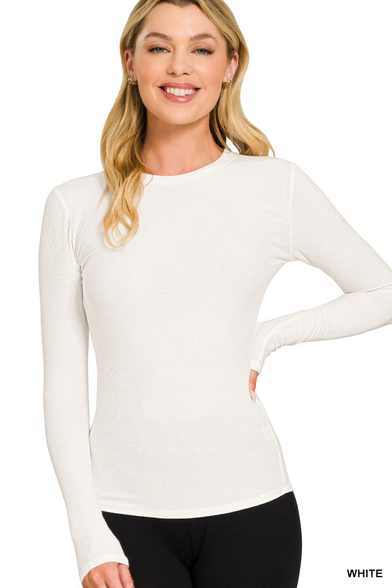 Ribbed Long Sleeve T-shirts