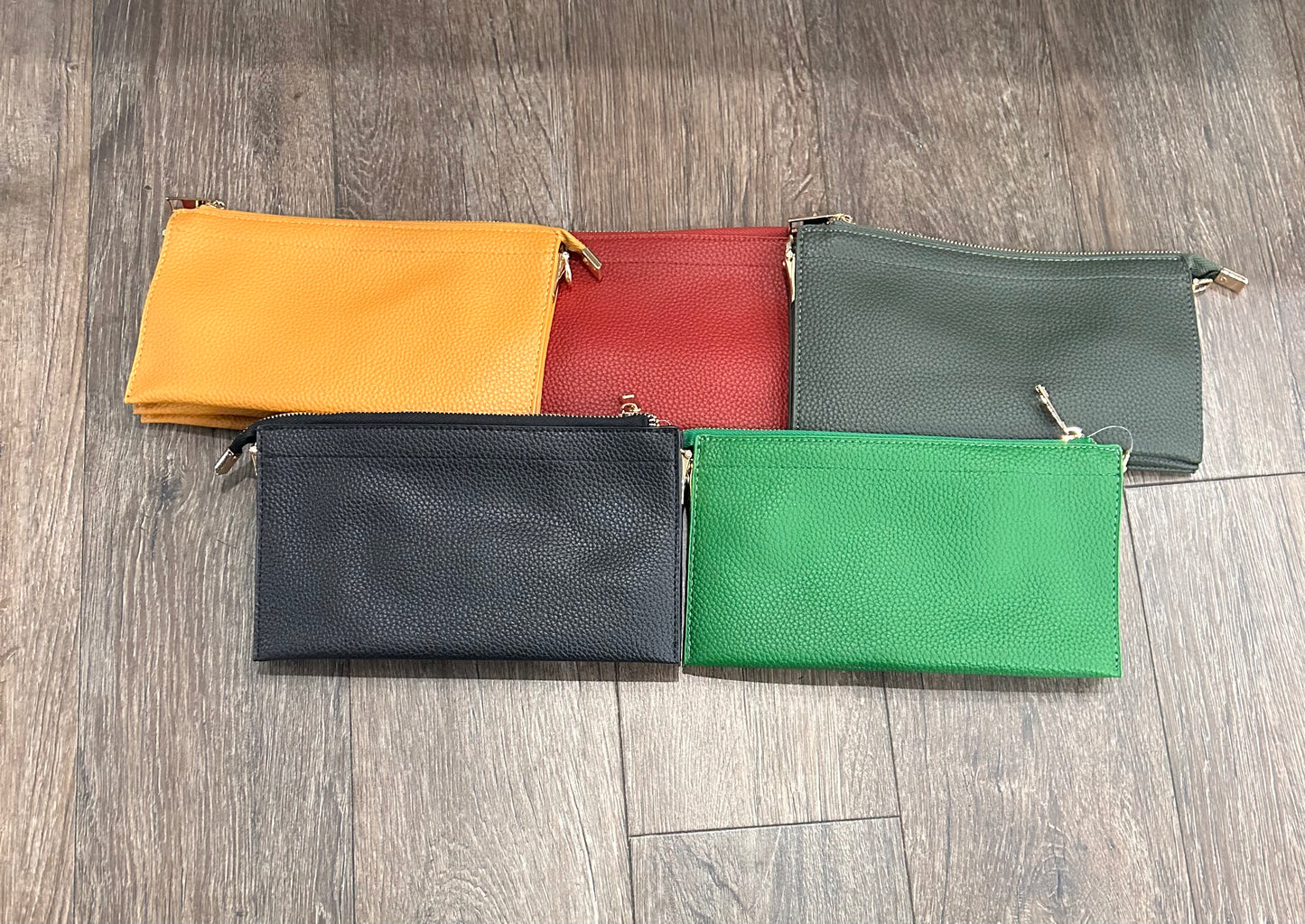 Leather Purse with Crossbody Strap