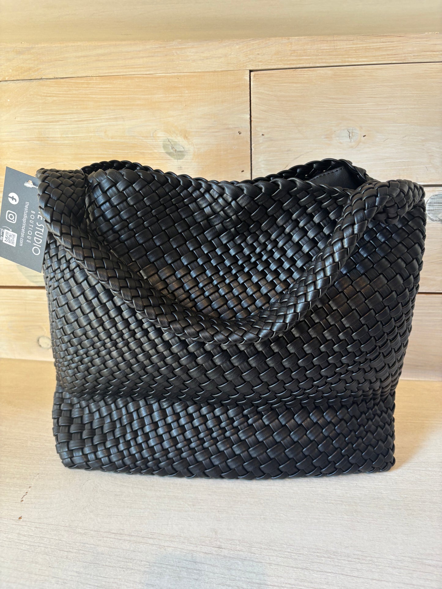 Braided Black Bag
