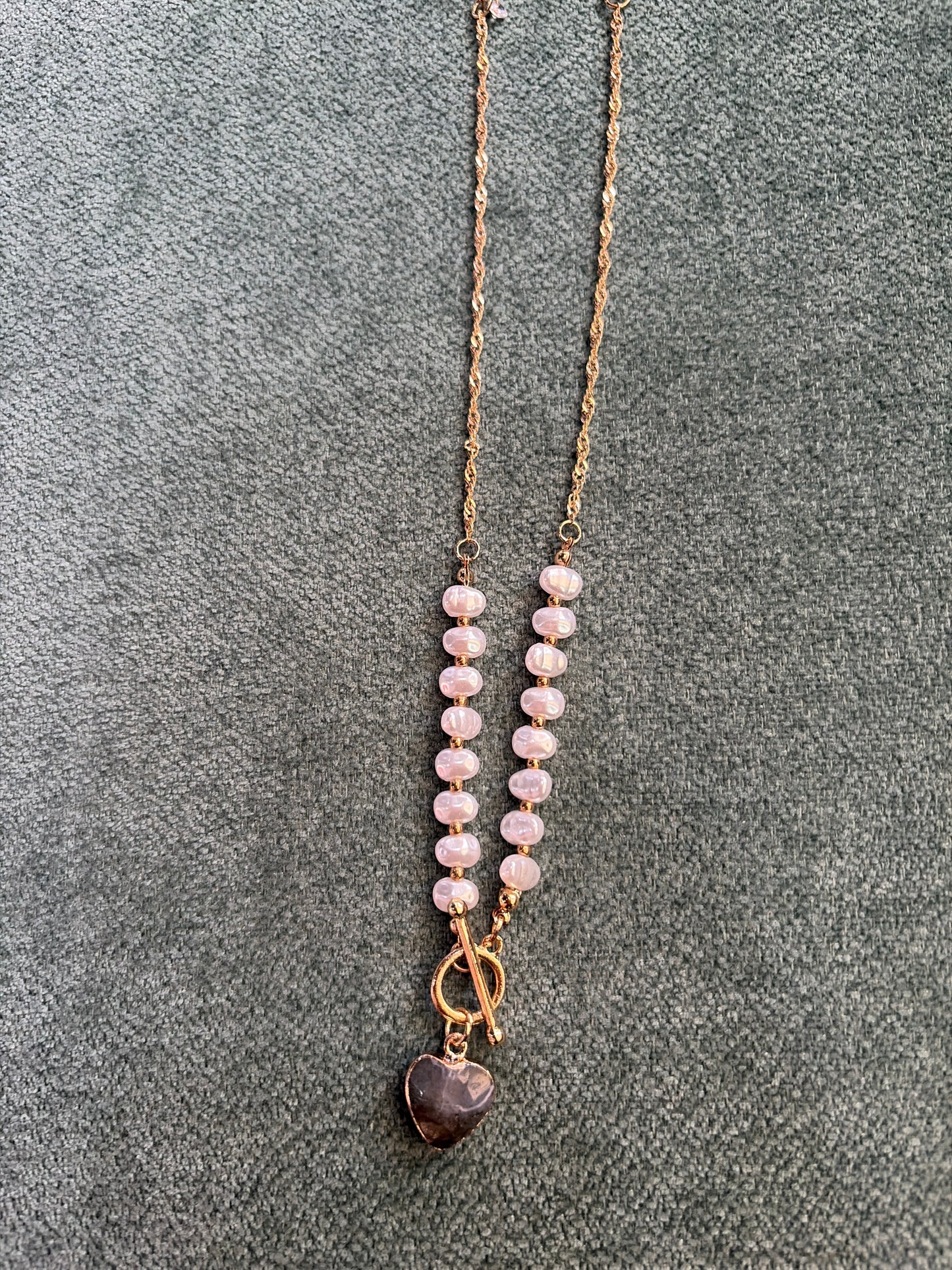 Stone Heart w/ Pearl Detail