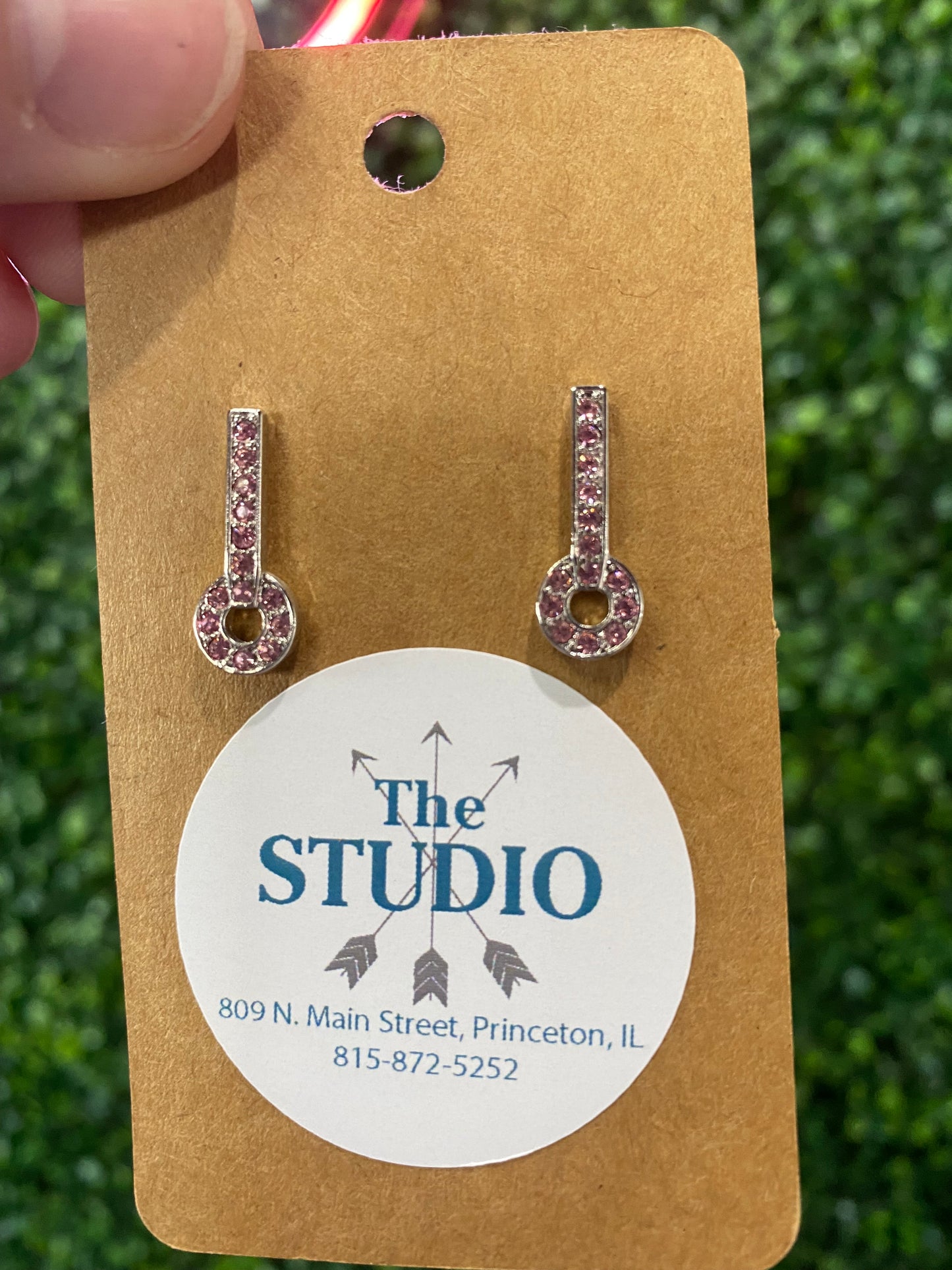 TINY DROP CIRCLE EARRINGS