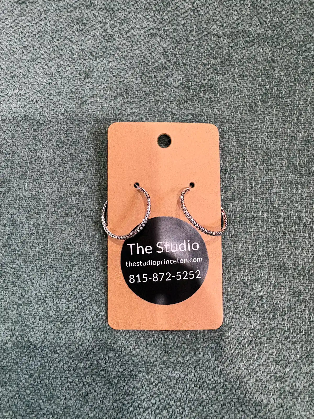 Small Textured Hoops