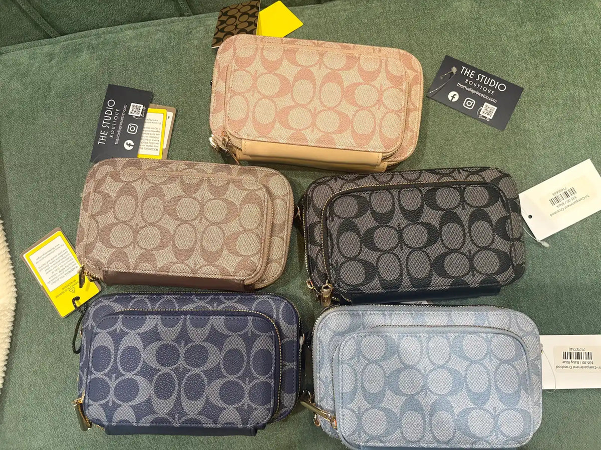 Tri-Compartment Crossbody