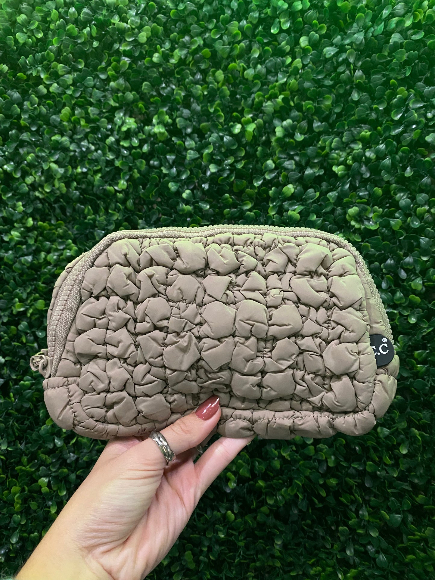 CC QUILTED PUFFER FANNY PACK