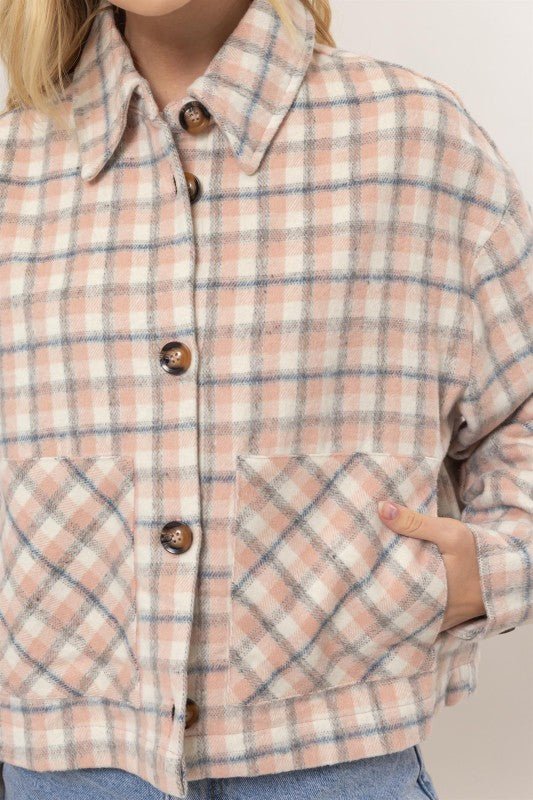 Plaid Short Jacket