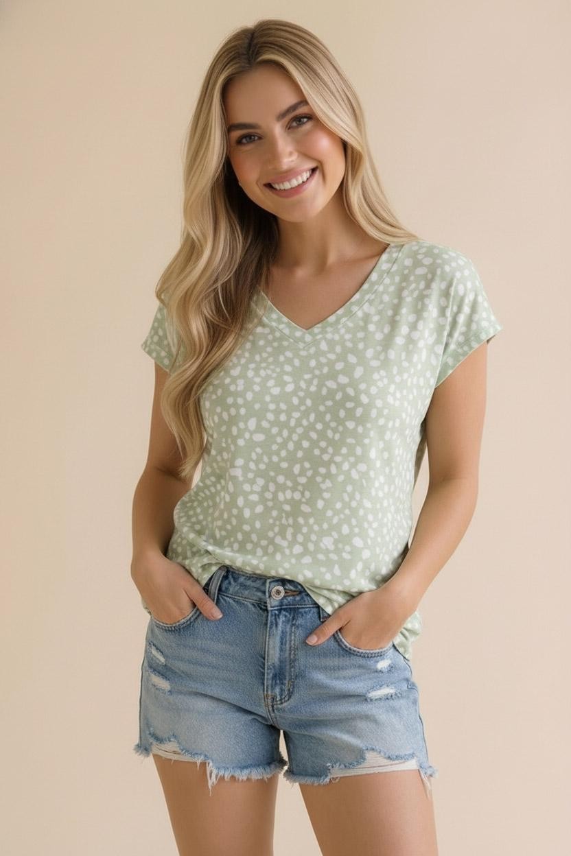 Banded Drop Shoulder Top