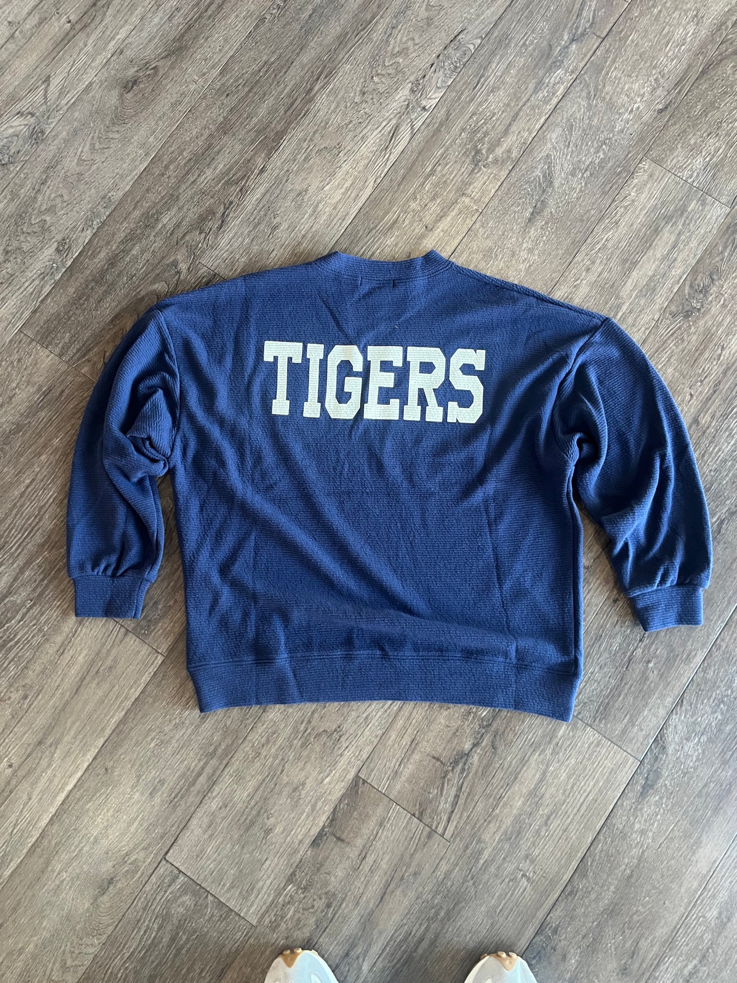 Paw Print Knit Sweatshirt