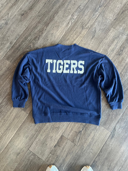 Paw Print Knit Sweatshirt