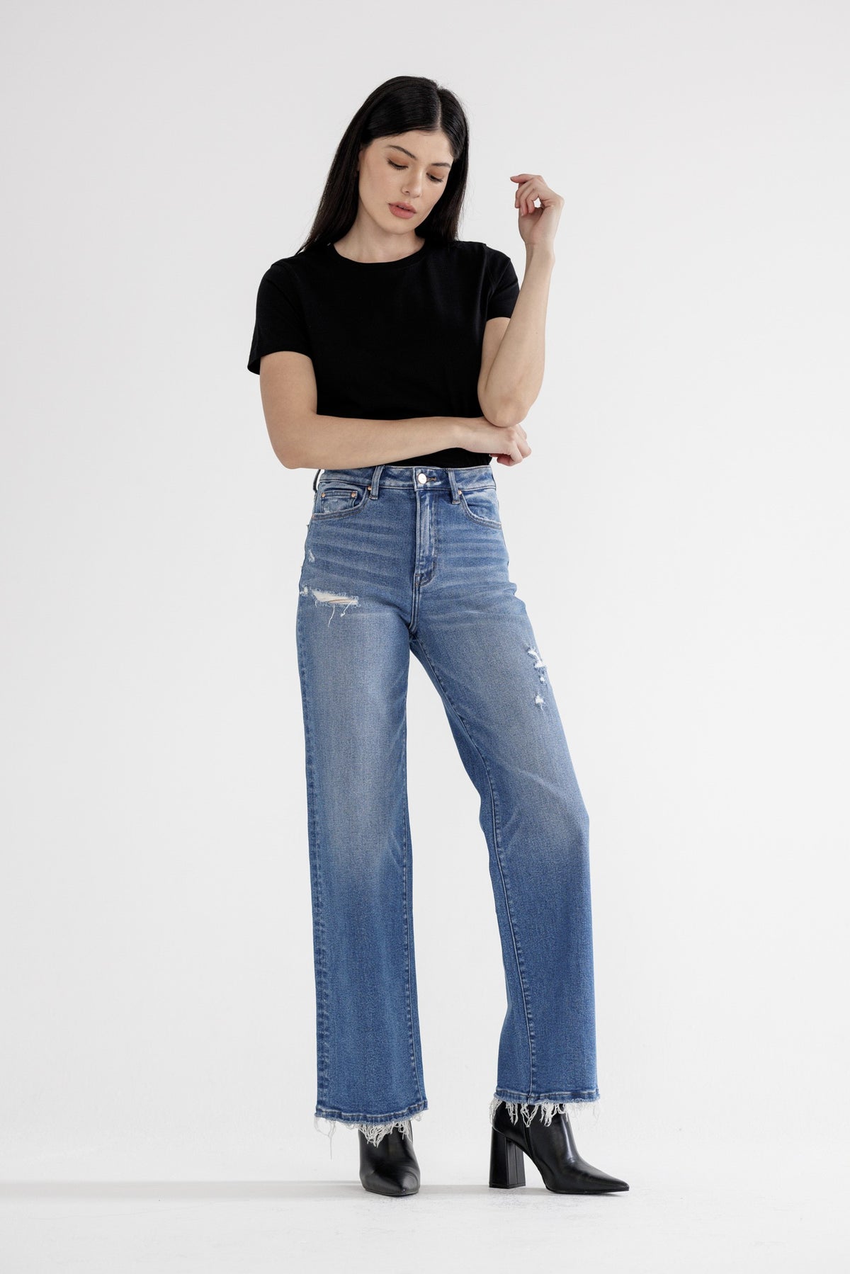Stretch Super High Rise Wide Leg