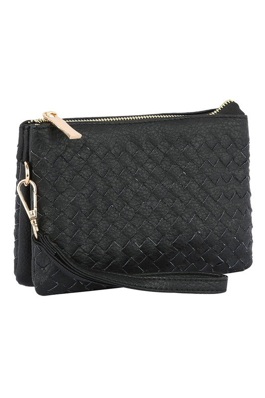 WOVEN CONVERTIBLE CROSSBODY BAG