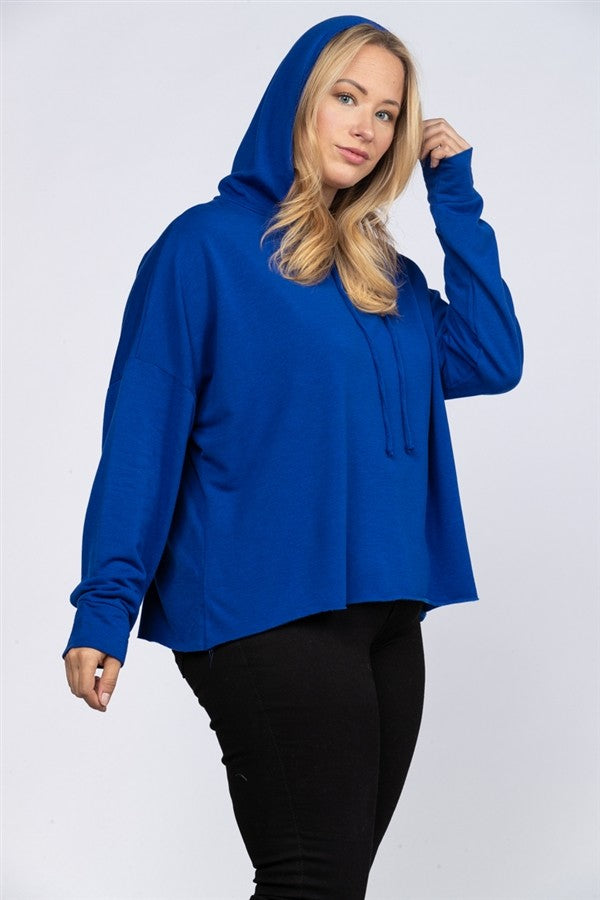 PLUS HOODED SWEATER