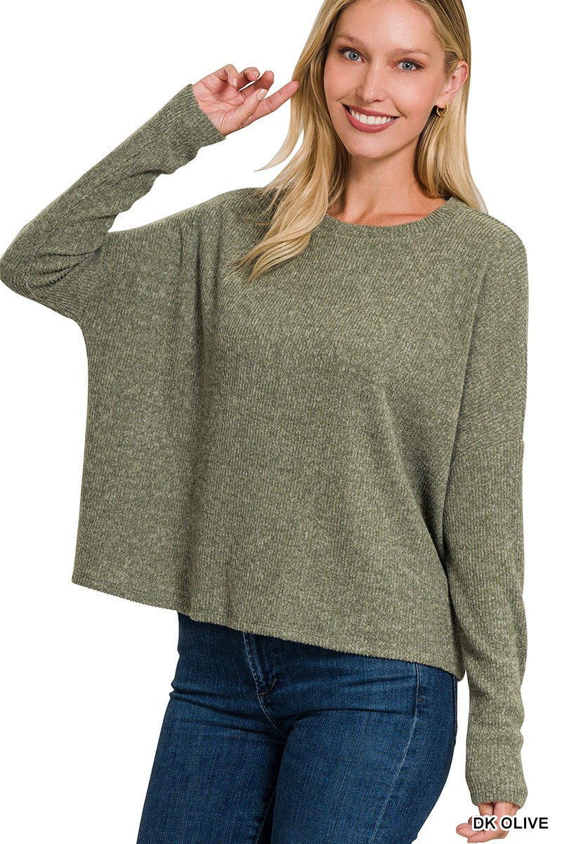 Ribbed Long Sleeve Sweater