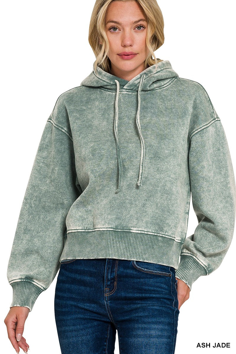 Light Wash Fleece Hoodie