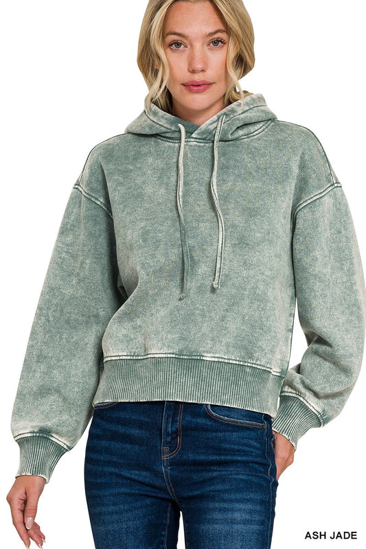 Light Wash Fleece Hoodie