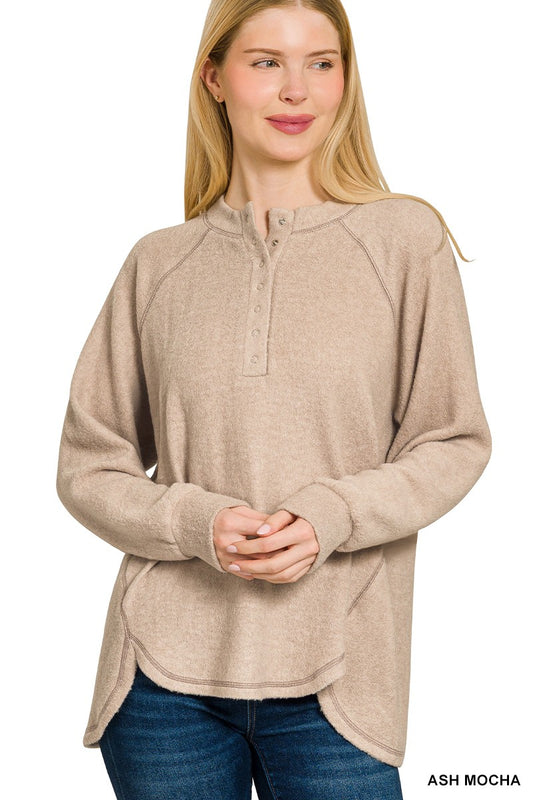Button Hacci Sweater