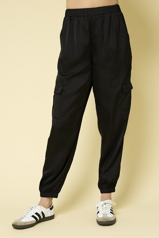 SATIN JOGGERS