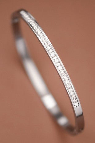 Tarnish-resistant Stainless Steel Bangles -2pc