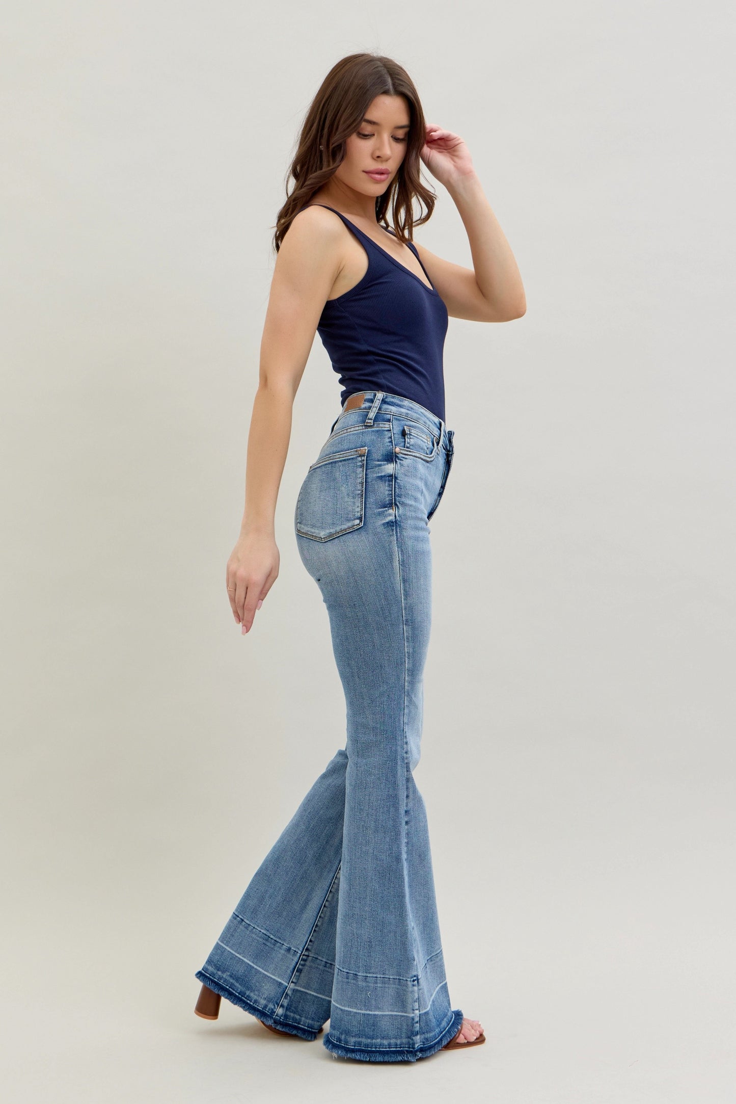 High Waist W/ Released Hem Flare