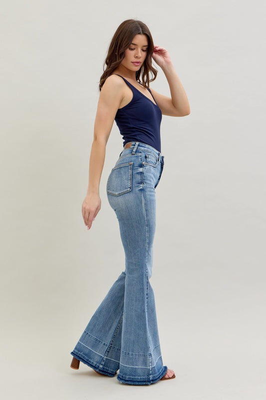 High Waist W/ Released Hem Flare