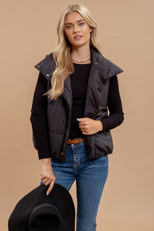 ZIP UP PUFFER VEST