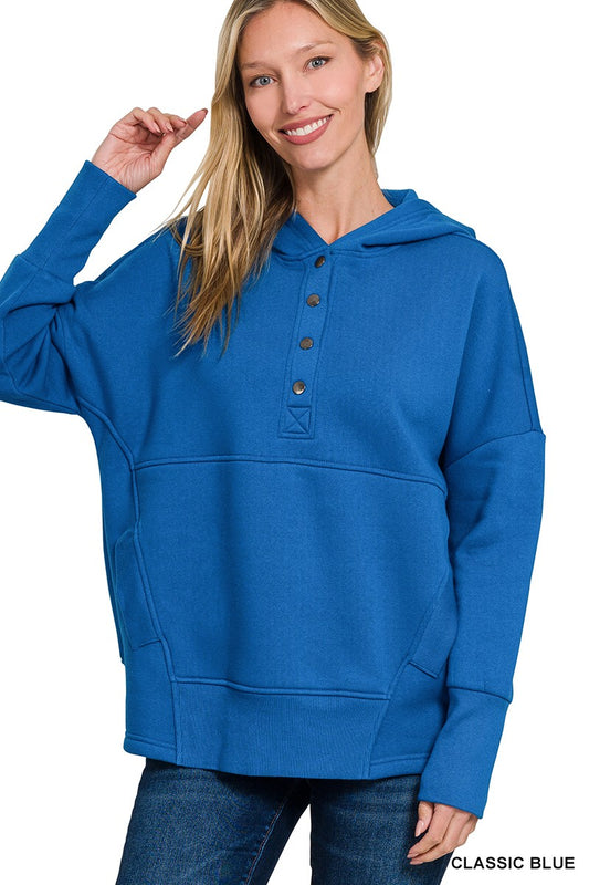 Fleece Half-Button Sweatshirt