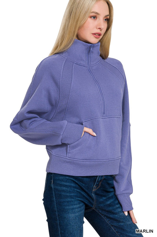 Fleece Half-Zip Sweatshirt