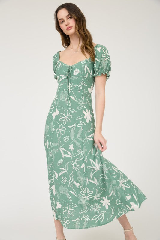 Floral Midi-Dress