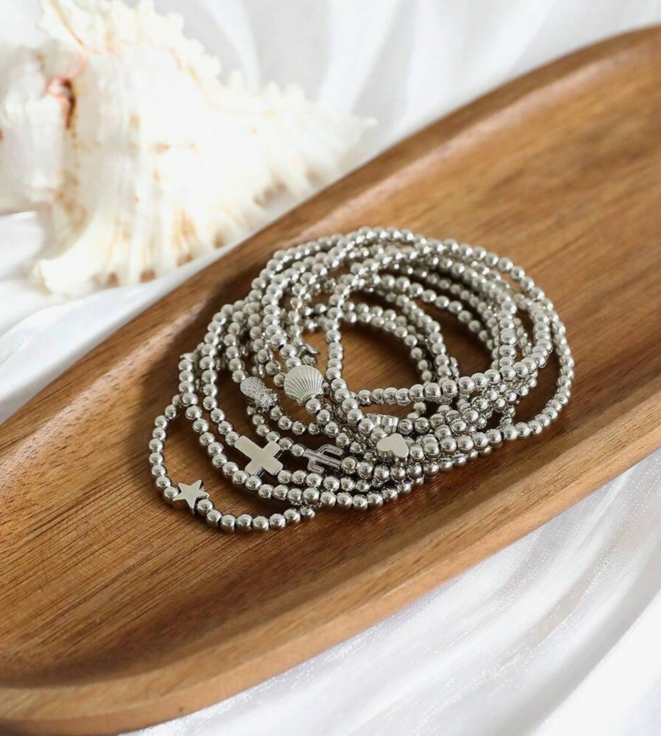 Silver Bracelet Set