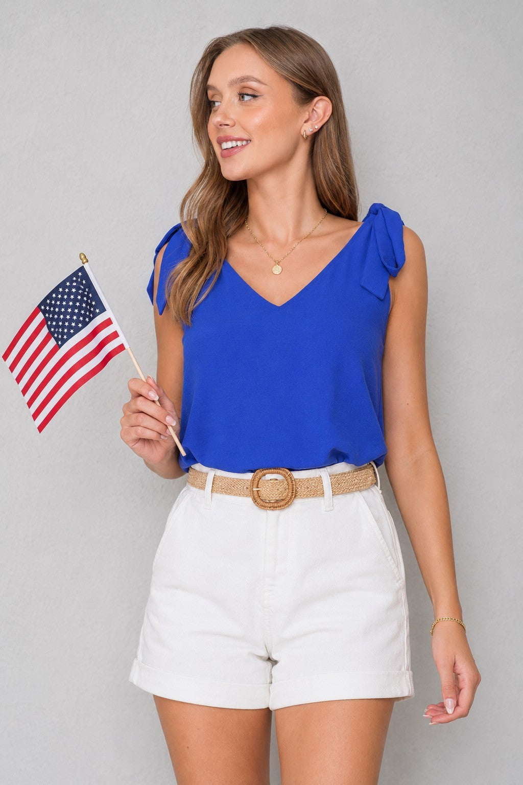Self Tie Strap Cami Top