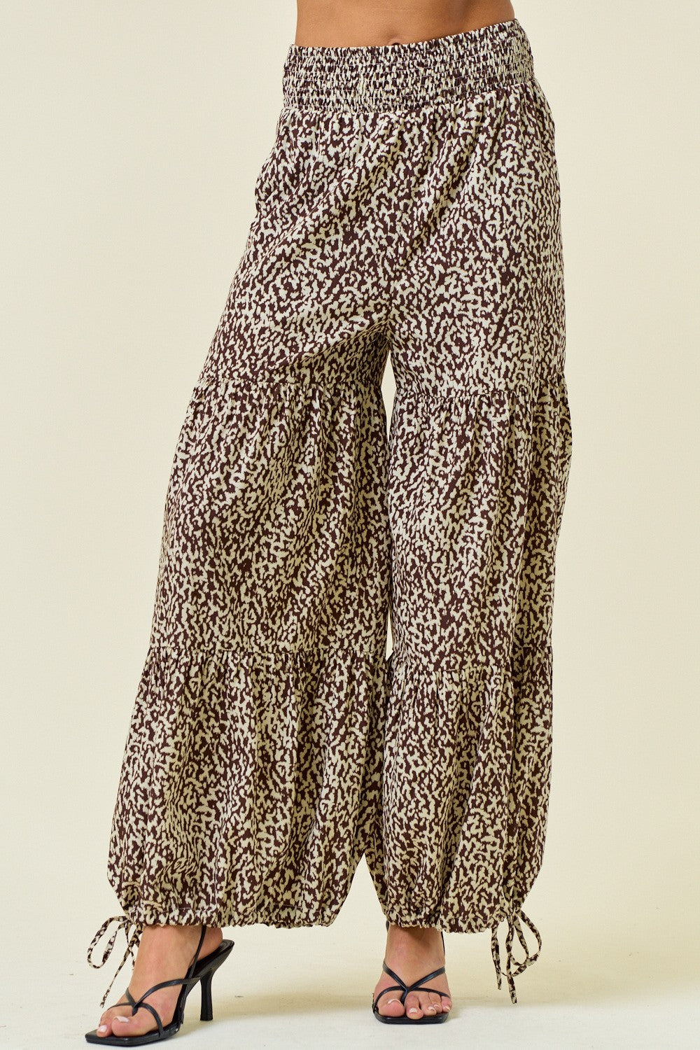 Tiered Wide Leg Pants