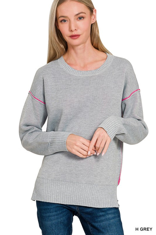Trim Sweater
