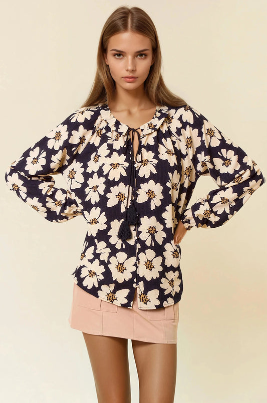 Floral Button Down Blouse