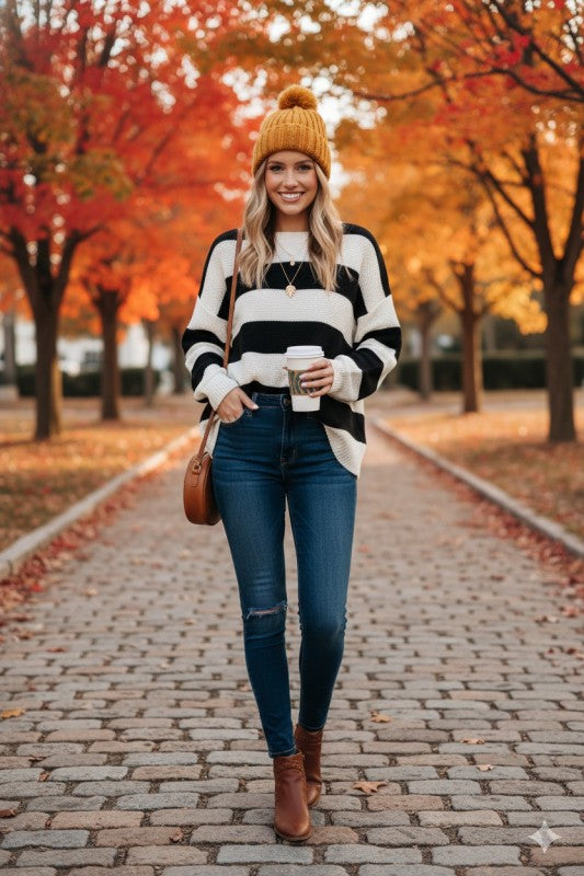 Striped Game Day Sweater
