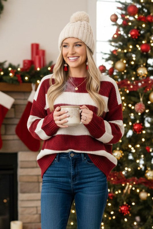 Striped Game Day Sweater