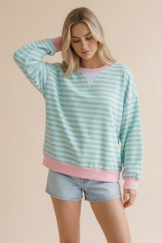 French Terry Pullover Top