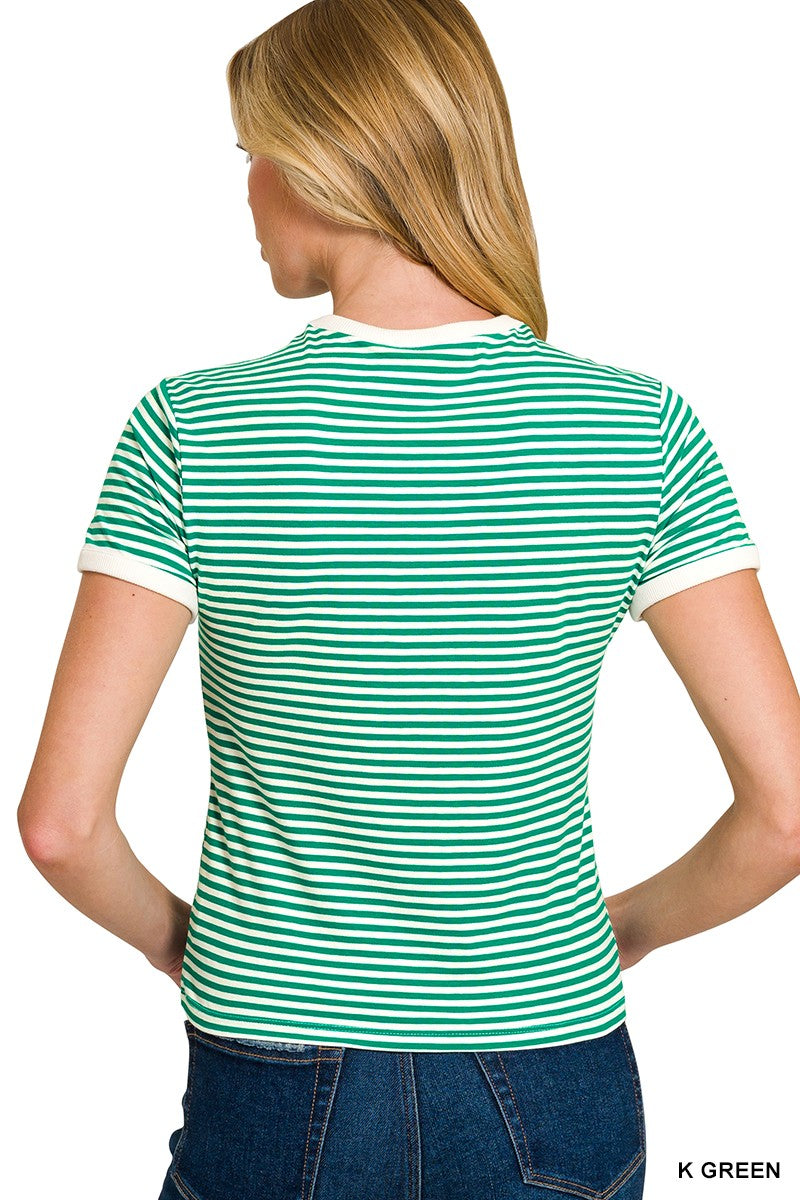 Striped Banded Tee