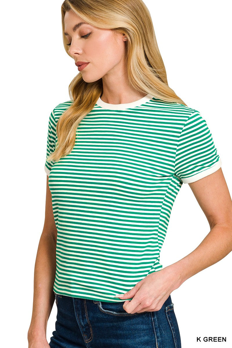 Striped Banded Tee