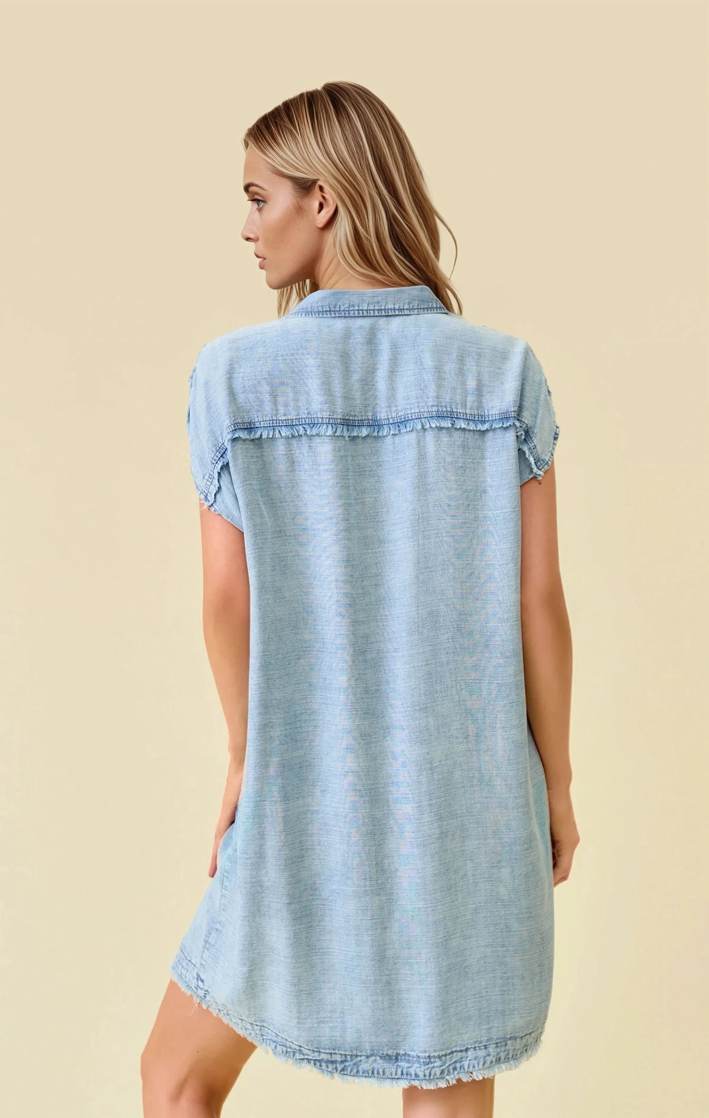 Tencel Denim Mini Dress