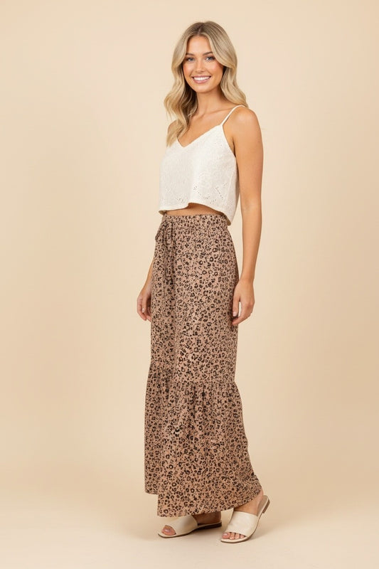Flowy Animal Print Pants