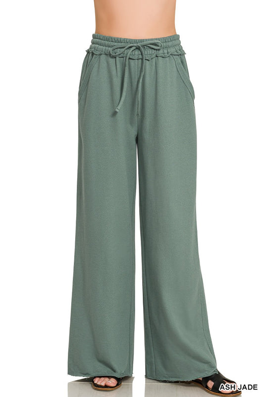 Terry Wide Leg Sweatpants