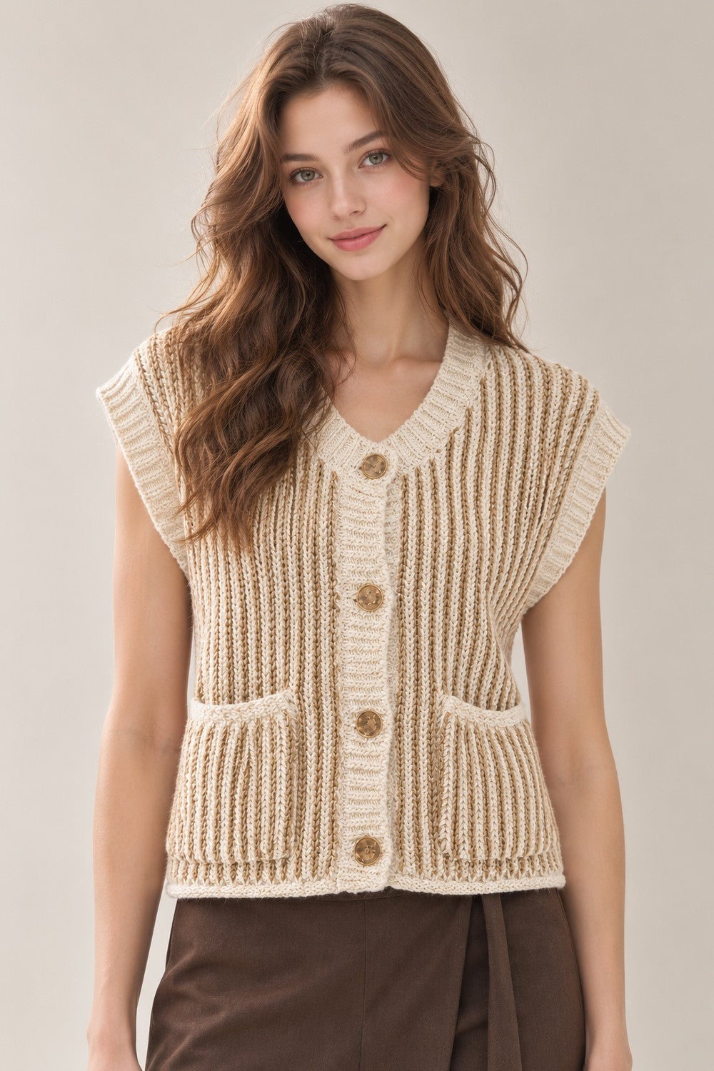 Ribbed sweater vest